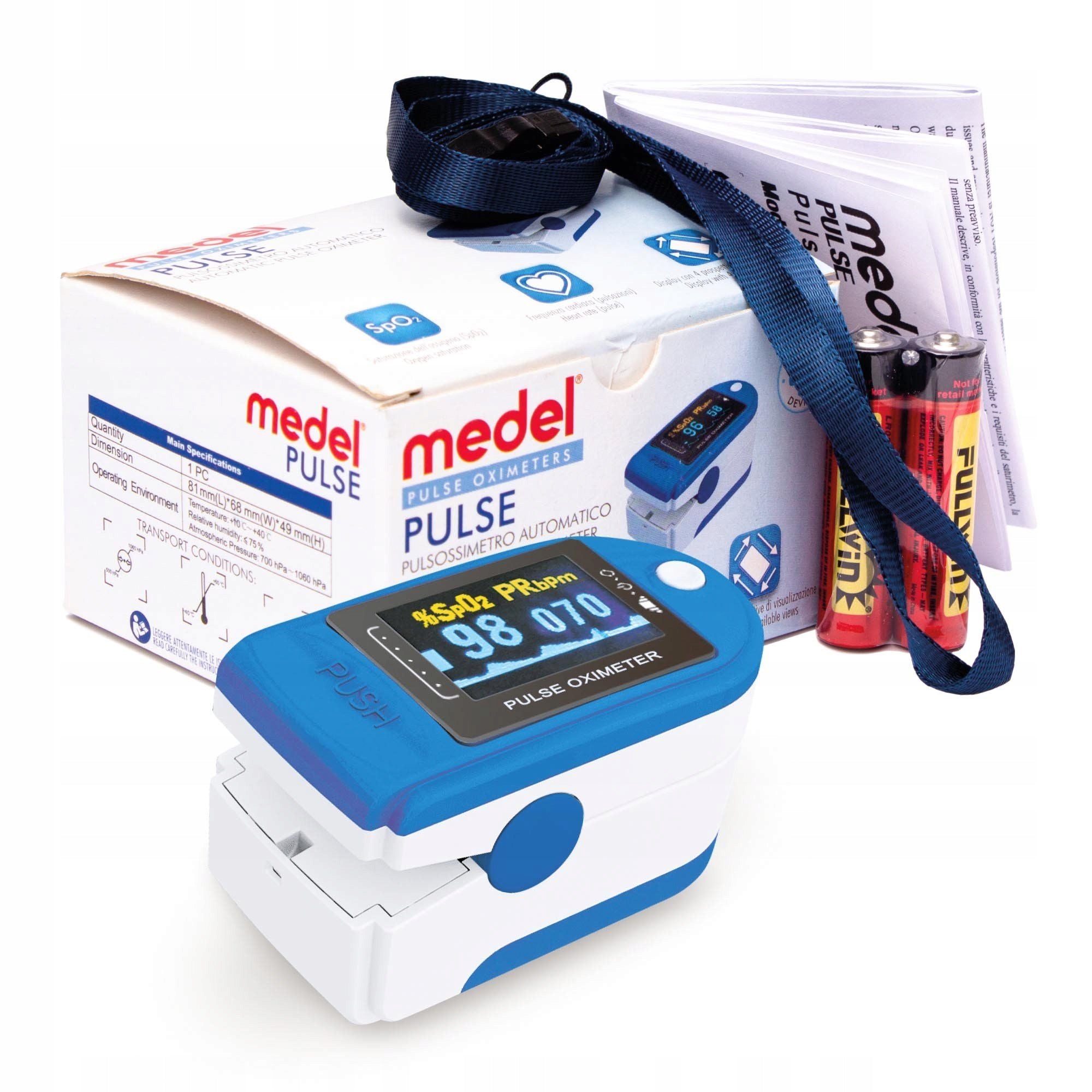 FINGER PULSE OXIMETER HEART RATE SATURATION CERTIFICATE
