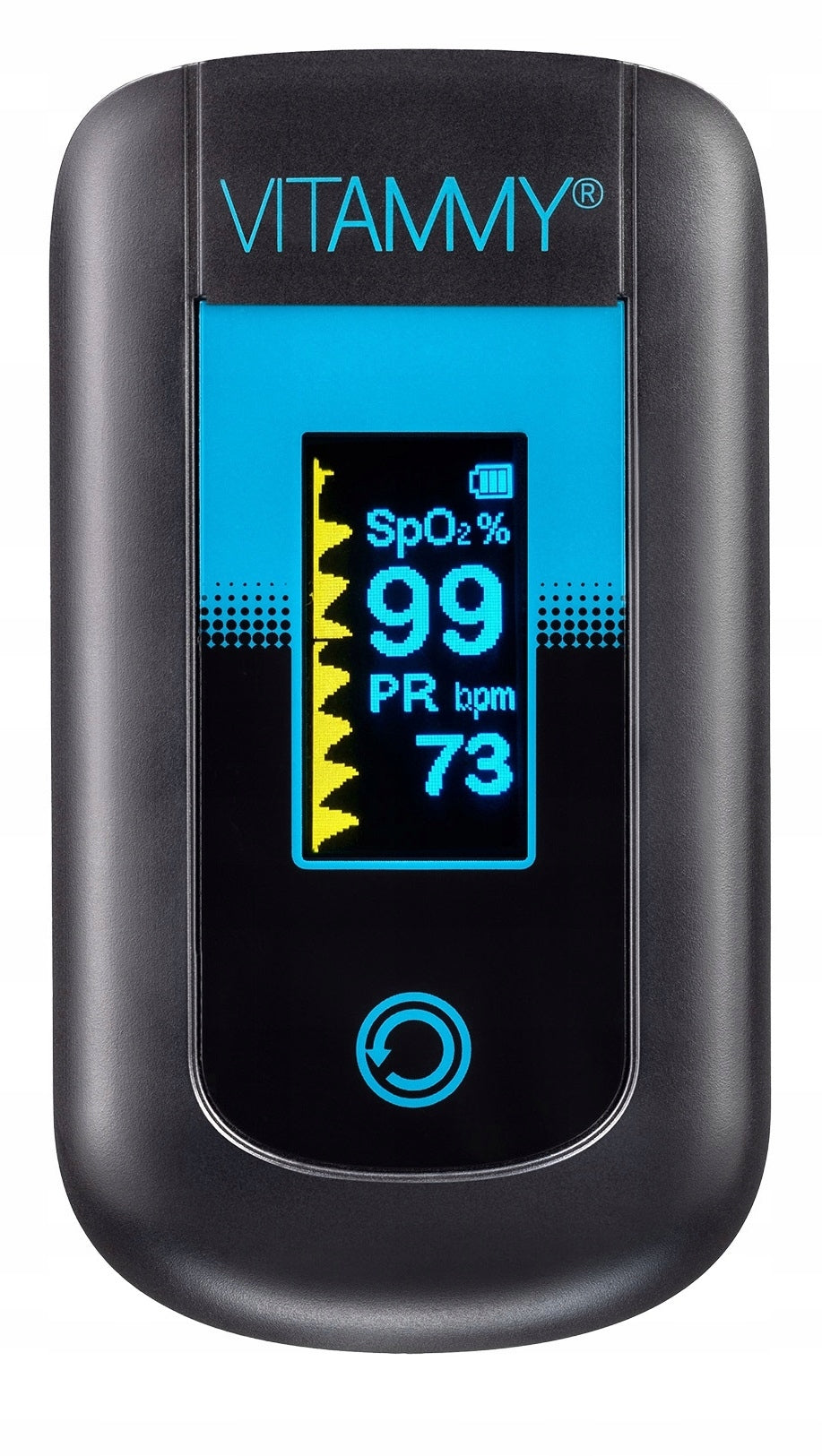 FINGER PULSE OXIMETER OLED MEDICAL MOVEMENT TOLERANCE VITAMMY ESATURINO