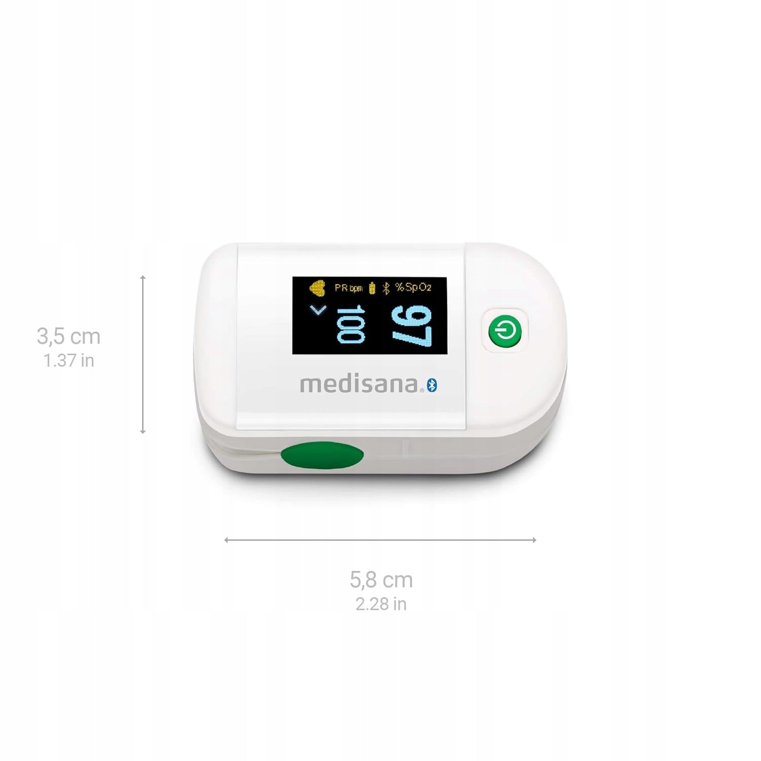 FINGER PULSE OXIMETER WITH BLUETOOTH AND OLED DISPLAY FOR SPO2 MEASUREMENT EAN (GTIN) 3606236025472