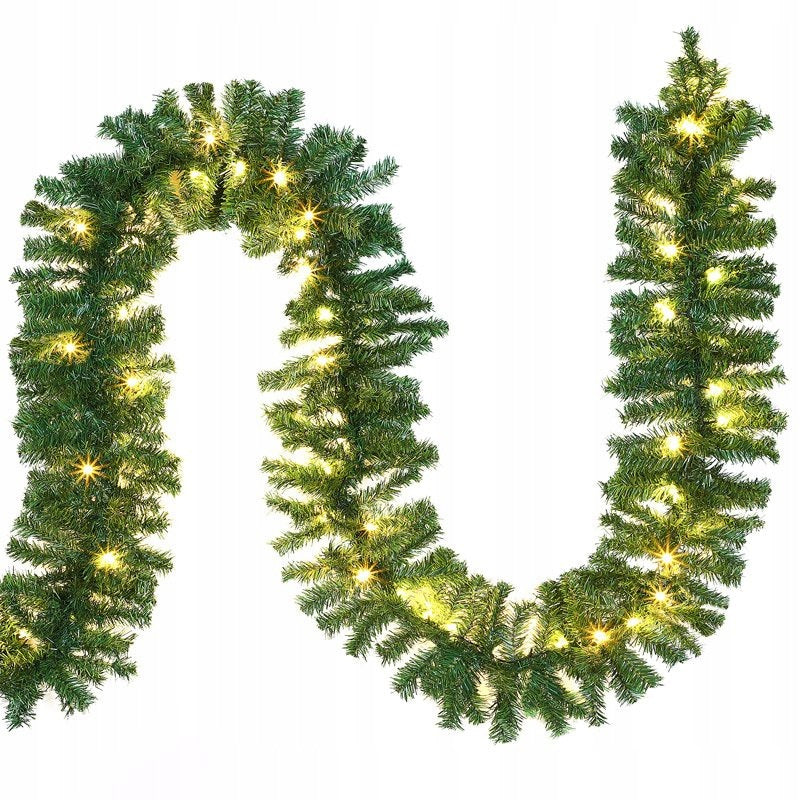 FIR GARLAND 10m 200 LED CHRISTMAS CHAIN Brand Wideshop
