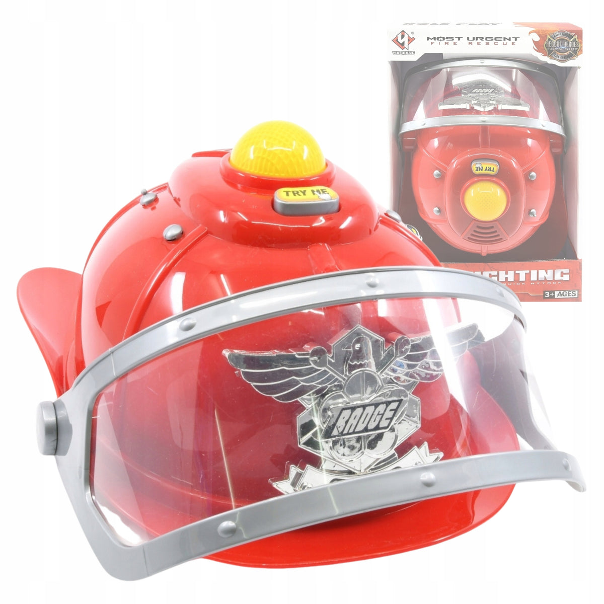 FIRE HELMET WITH LIGHT EFFECTS HELMET SMALL FIREFIGHTER