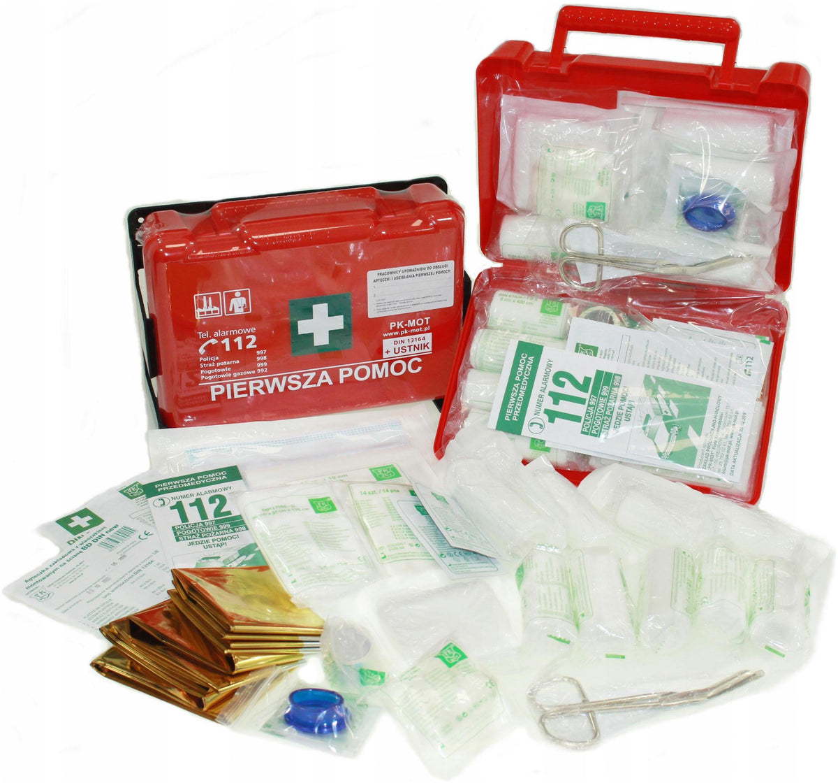 FIRST AID KIT DIN 13164 EQUIPPED WITH mouthpiece