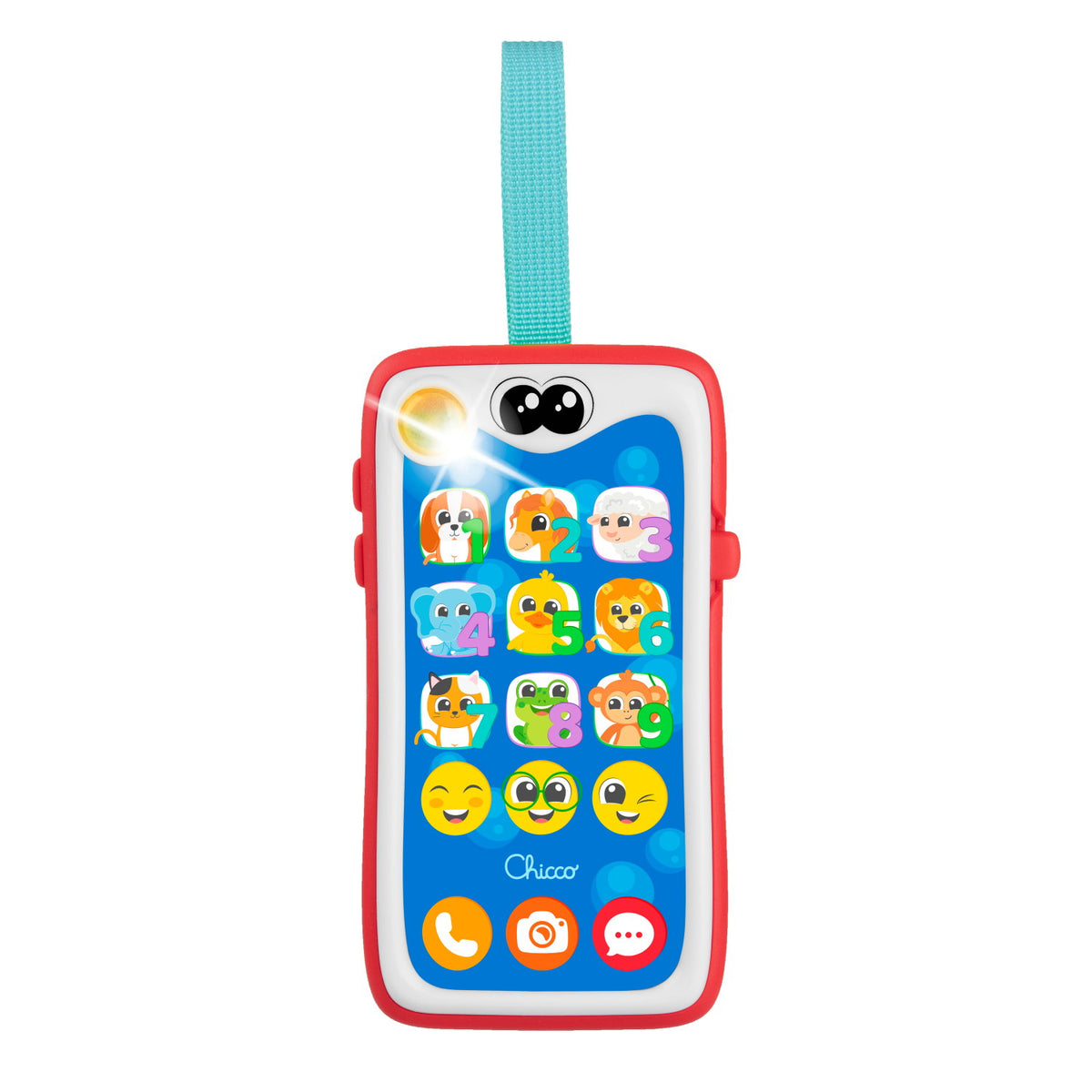 FIRST PHONE SMARTPHONE TOY COLORFUL Polish ENGLISH FOR LEARNING CHICCO Brand Chicco