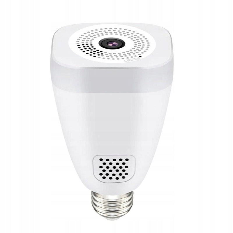 FISH EYE WIRELESS CAMERA IN BULB E27 IP 3MPX LED WIFI Batteries included no