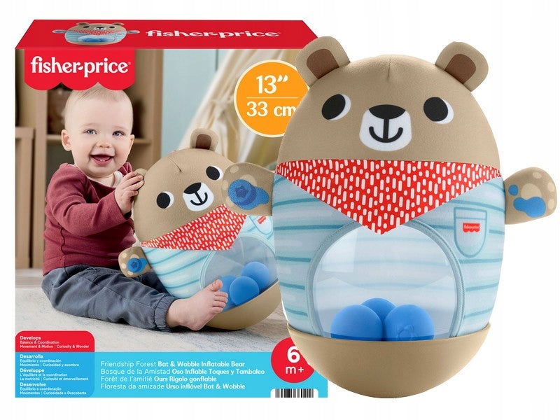 FISHER PRICE FOREST FRIENDS Inflatable teddy bear-kiwaczek swinging friends