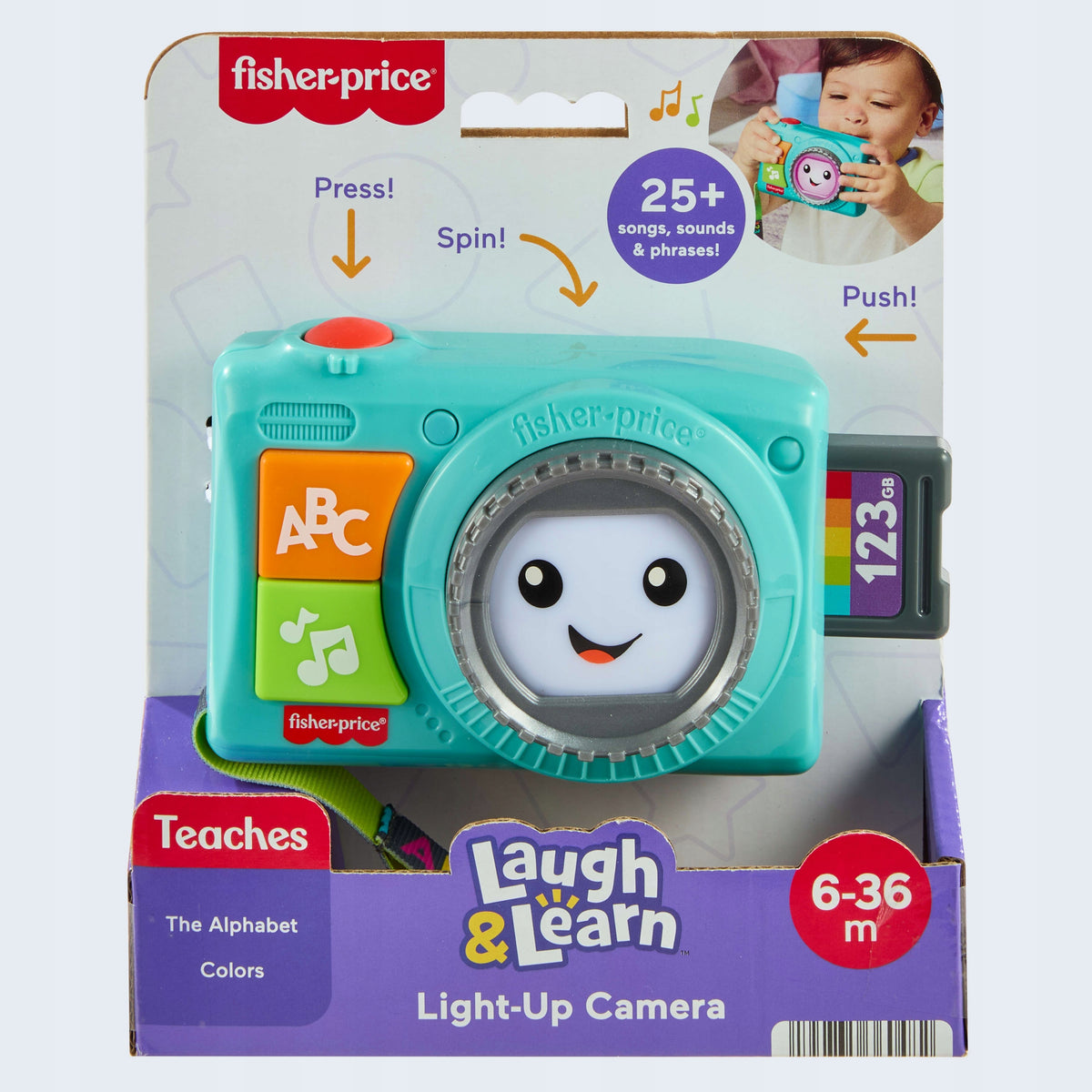 FISHER PRICE LEARN AND LAUGH CAMERA interactive toy +6m Packaging status original