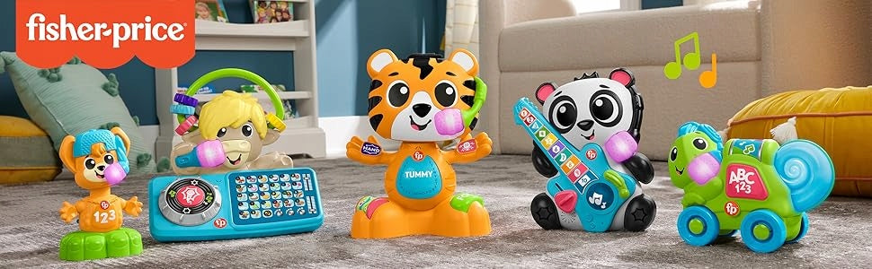 FISHER PRICE LINK SQUAD INTERACTIVE TIGER educational toy +9 months Packaging status original