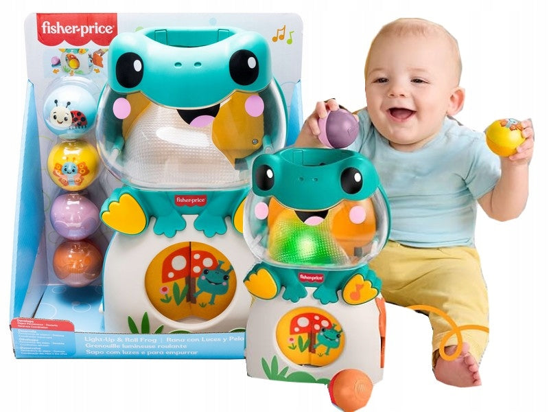 FISHER PRICE MEAN FROG interactive toy for baby +6 mcy