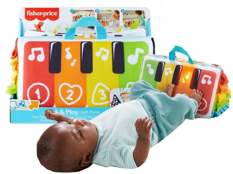 FISHER PRICE SOFT PIANO sensory toy for baby +0 months