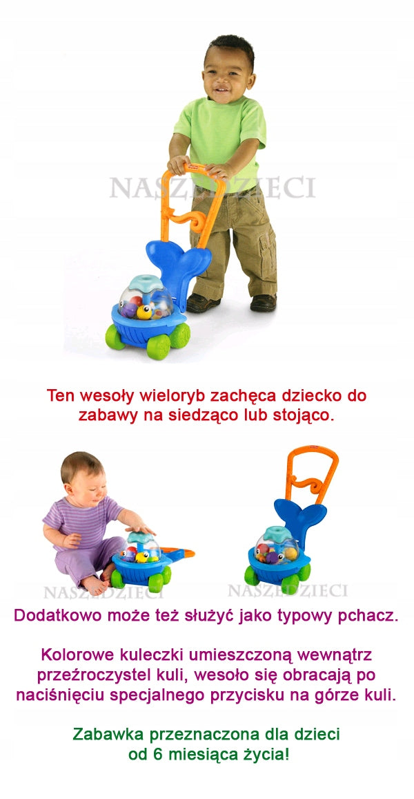FISHER PRICE T7156 Whale pusher ball Brand Fisher-Price