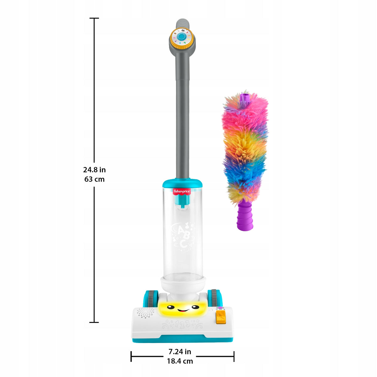 FISHER PRICE VACUUM CLEANER educational interactive toy for children +12m pol. Manufacturer code JMM36
