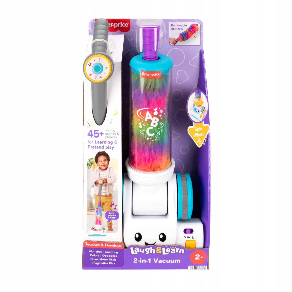FISHER PRICE VACUUM CLEANER educational interactive toy for children +12m pol.