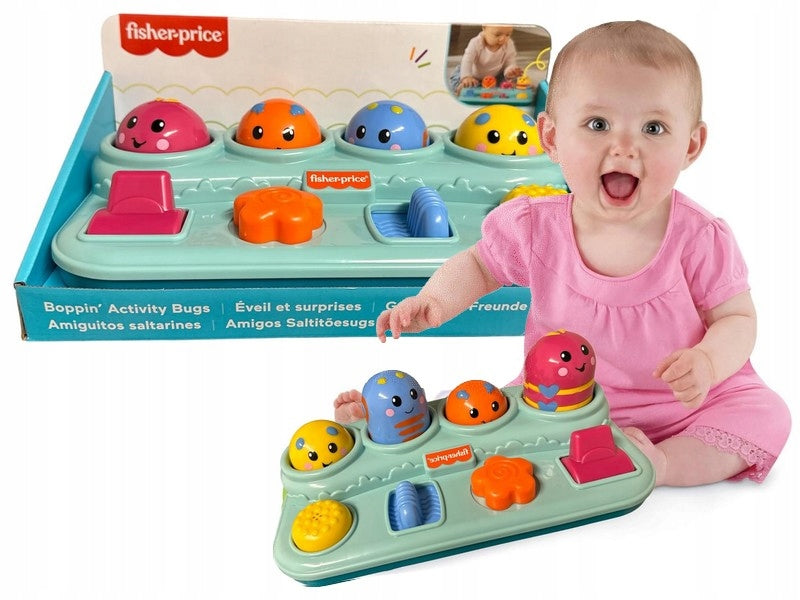 FISHER PRICE WORMS PLAYFISHERS jumping animals, for baby +9 m