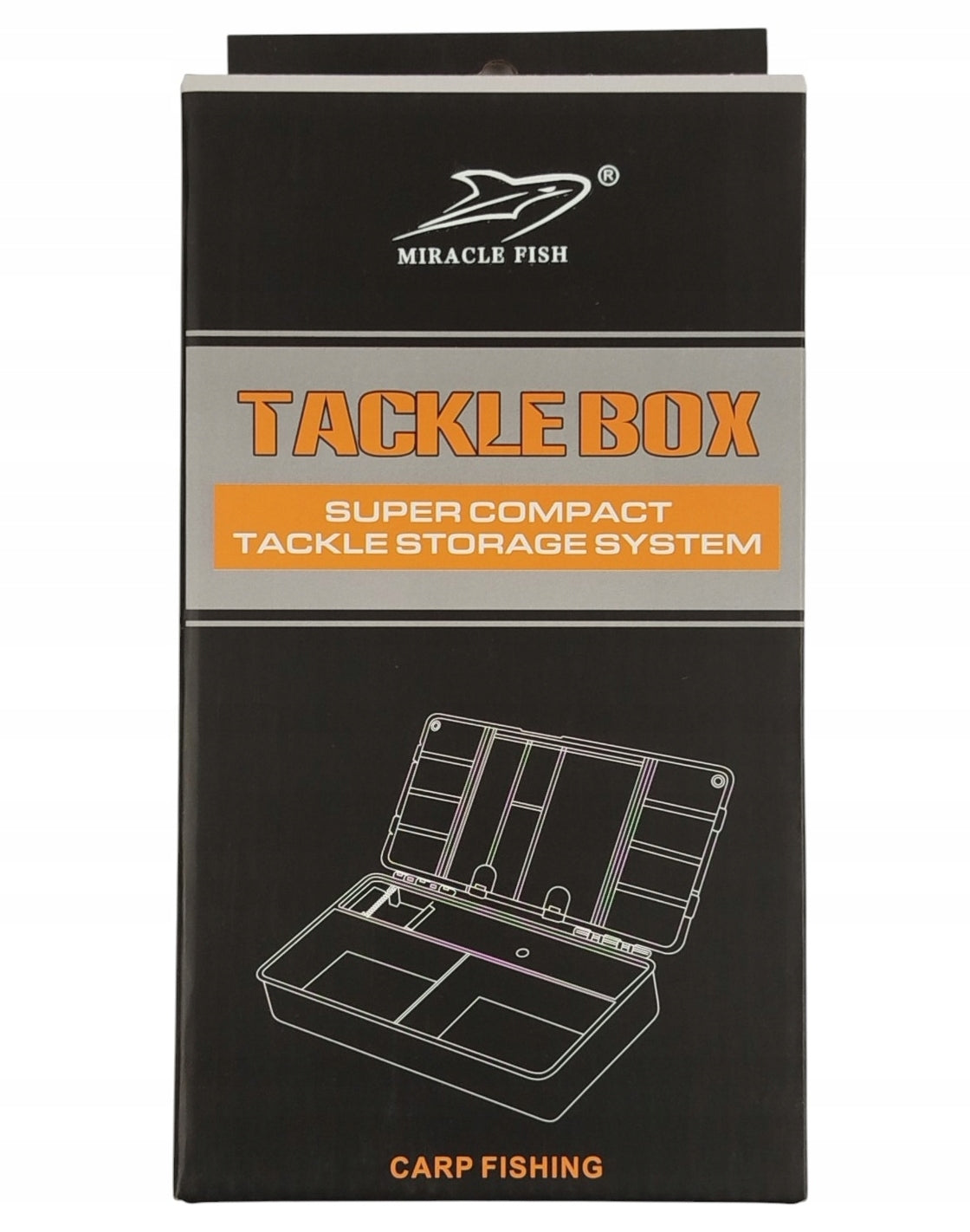 FISHING ACCESSORY BOX TACKLE BOX ( 24 X 12,2 X 5,2cm ) PENCIL CASE Packaging status original