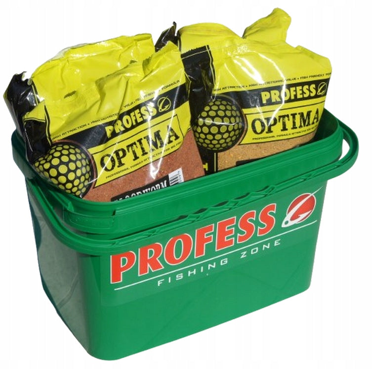 FISHING BAIT MIX OF FLAVORS 4 kg ZANETA +BUCKET 5L FEEDER - PROFESS OPTIMA Manufacturer code Optima zestaw MIX zanęt 4 kg Wiadro