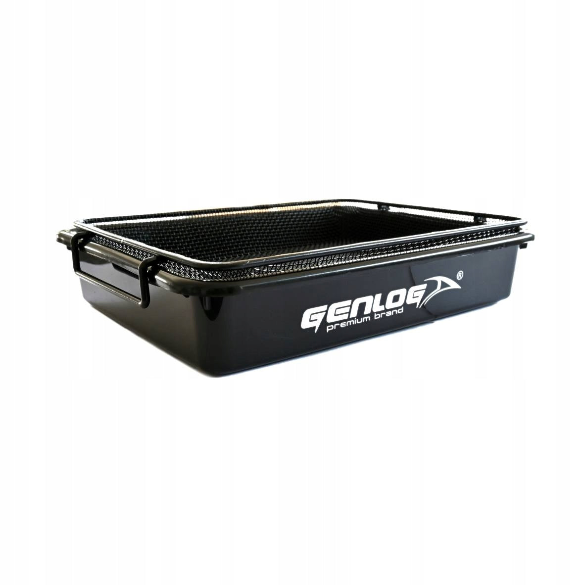 FISHING BLACK LITTER BOX WITH SIEVE TRAY SIEVE SQ 2,5mm / 20 x 25cm Packaging status original