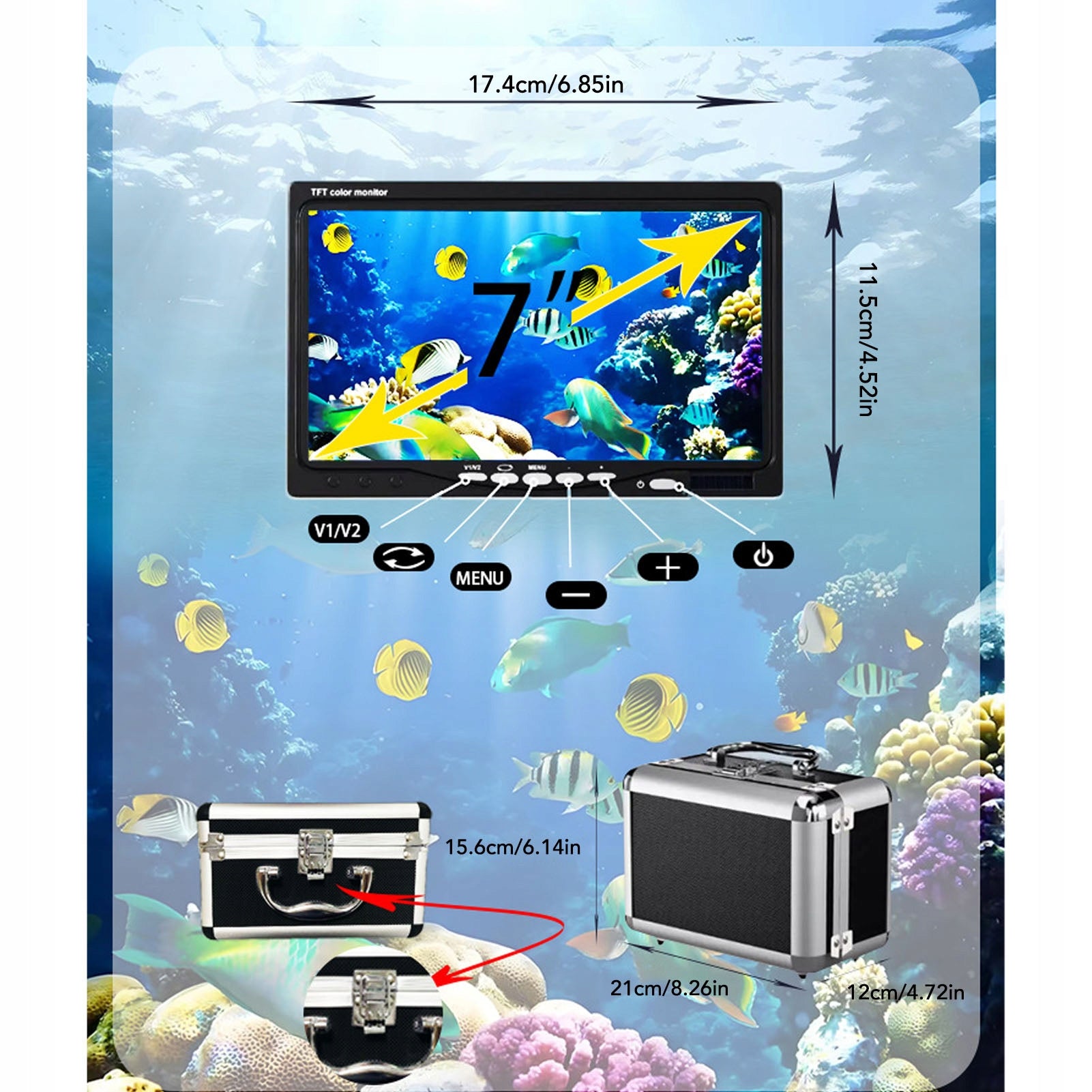 FISHING CAMERA UNDERWATER FISHING 7 INCH LCD Model 076411