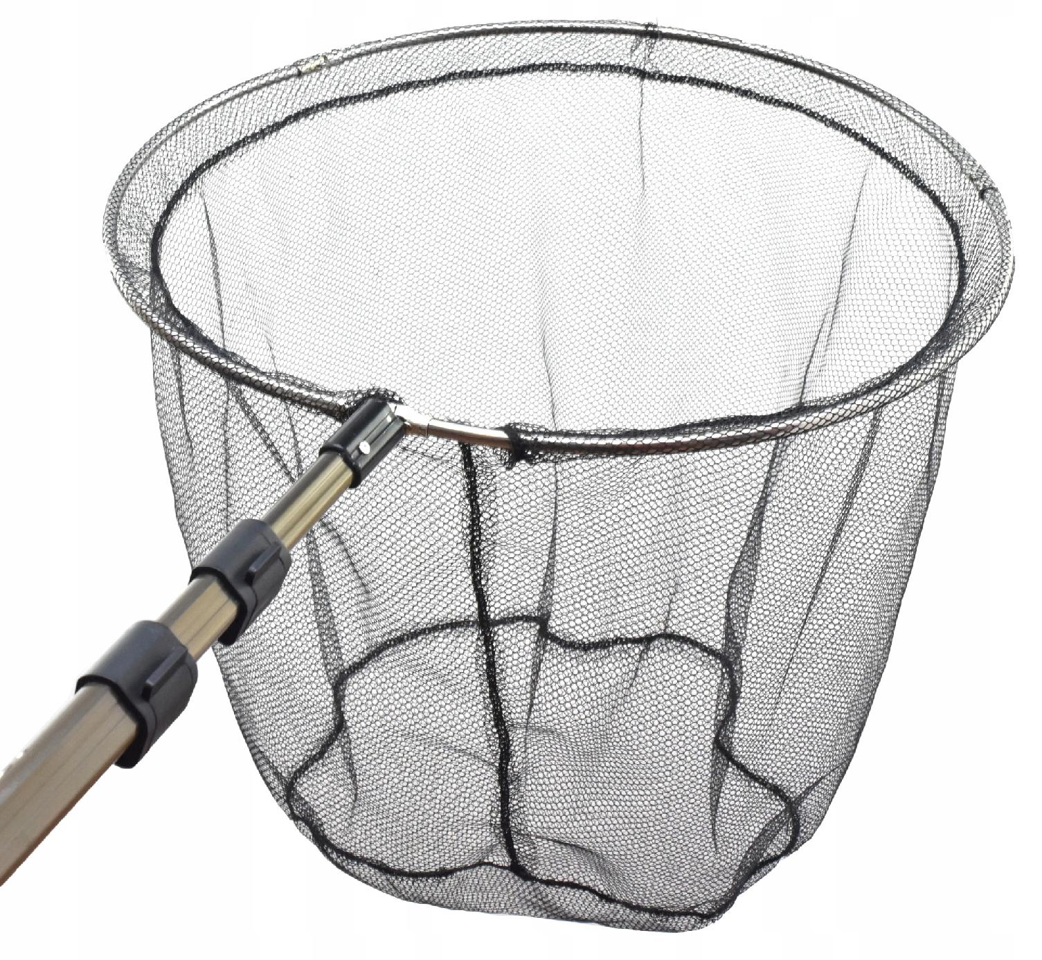 FISHING LANDING NET ROUND CARP WITH HIGH PERFORMANCE NET NECO 50CM 335CM Packaging status original
