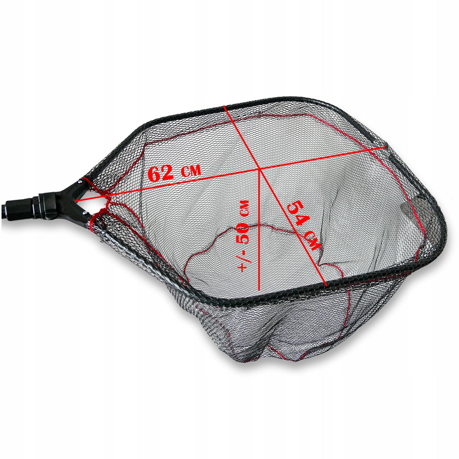 FISHING LANDING NET RUBBERIZED TELESCOPE LARGE STRONG SOLID QUICK-DRYING Packaging status original