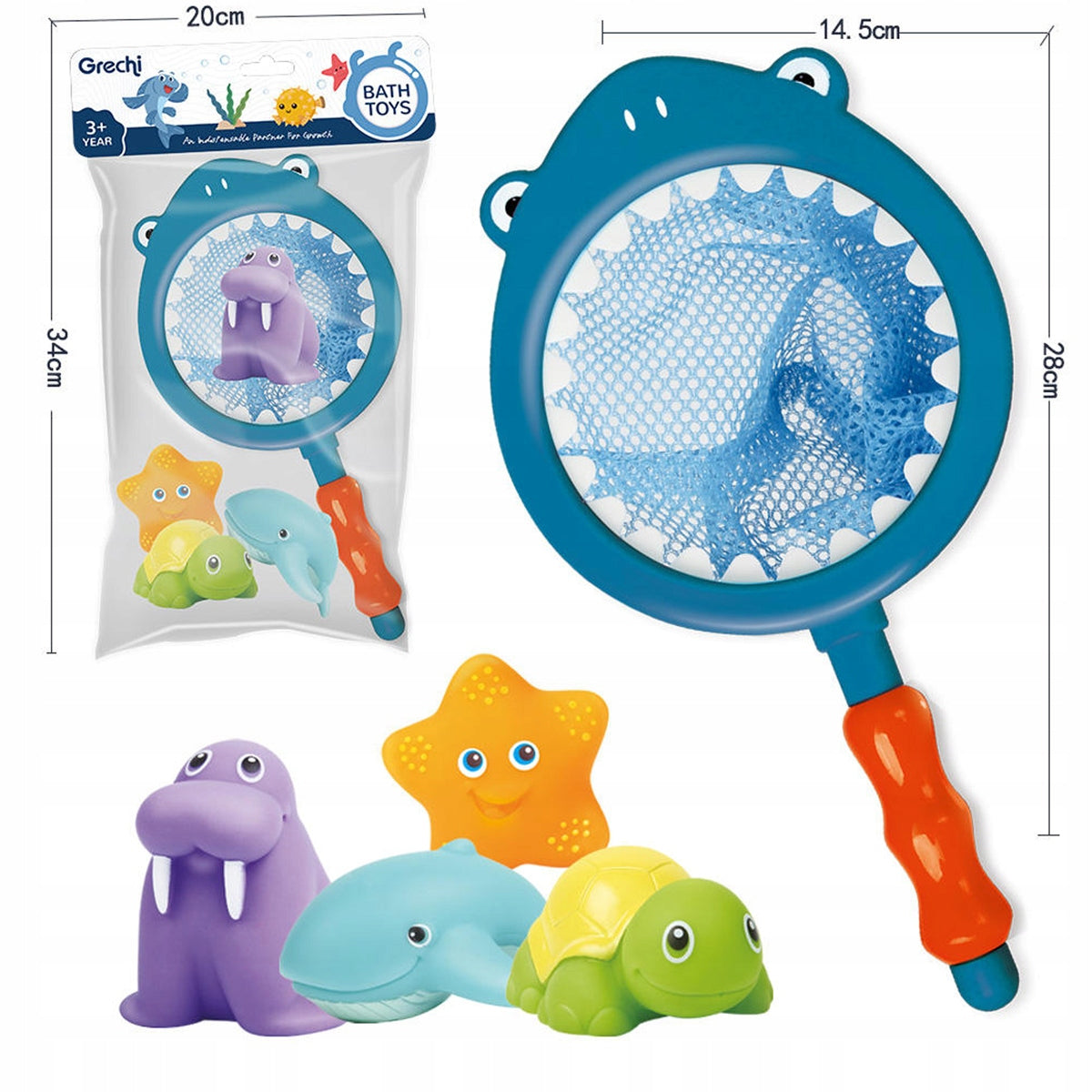 FISHING LARGE FISHING ROD SHARK TOY BATHTUB WATER FOR KIDS Brand Heckermann