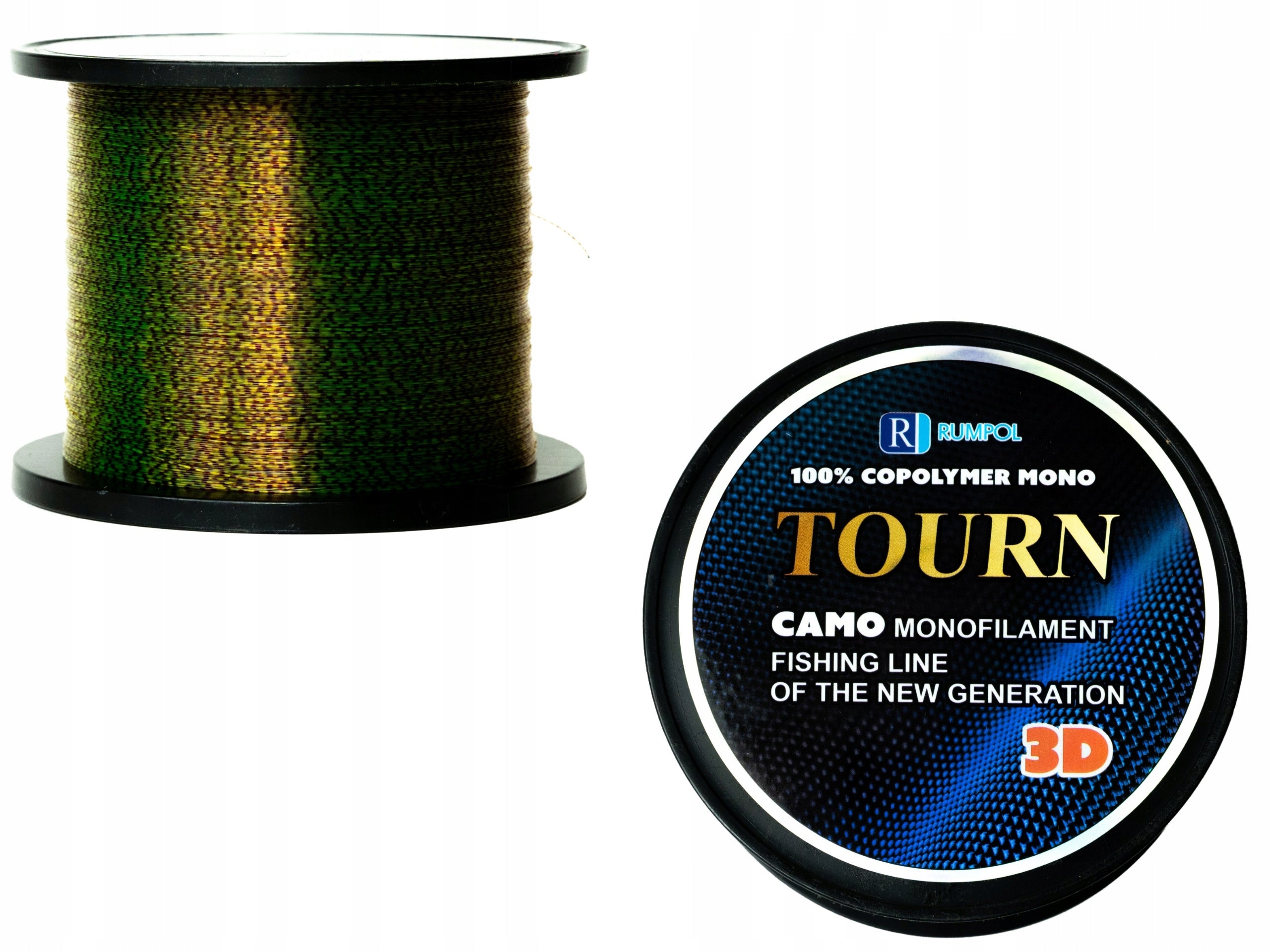 FISHING LINE RUMPOL 3D TOURN 1000M 0.35MM 22KG CARP CAMOUFLAGE 5250296