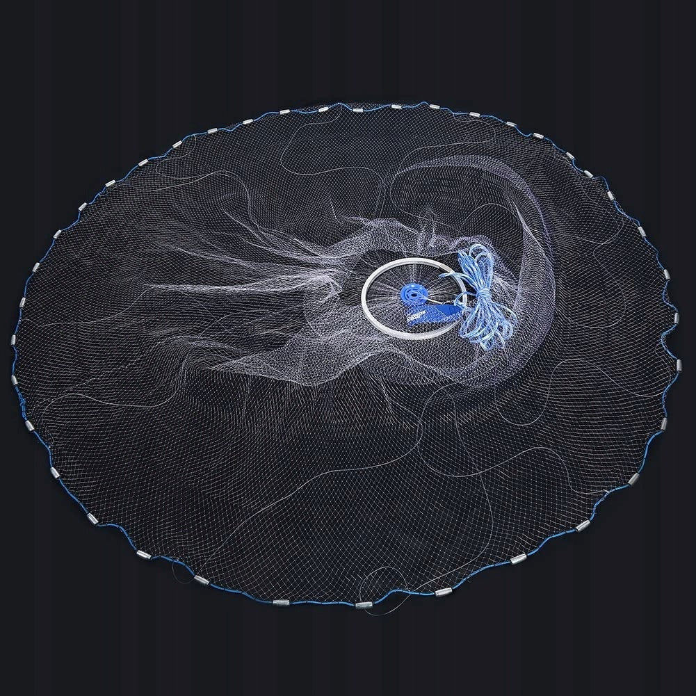 FISHING NETS PROFESSIONAL FISH TRAP FOR THROWING WITH ALUMINUM FRISBEE 2.4M Manufacturer code AQ0025001