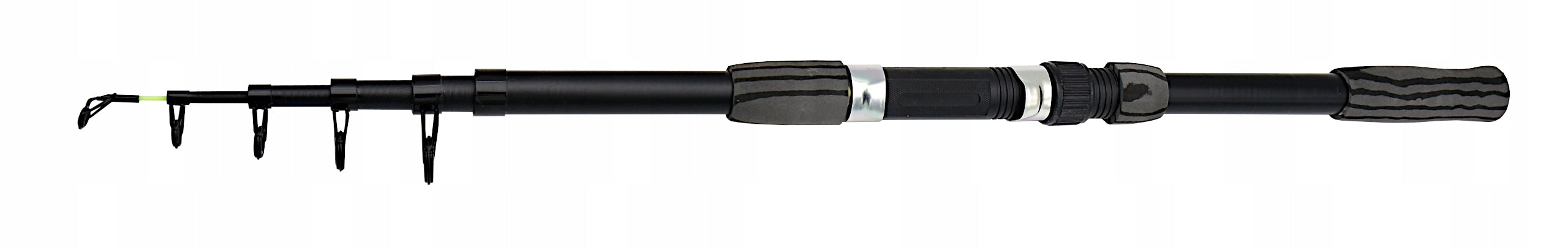 FISHING SET 2x FISHING ROD telescope BLACK 240 2x WHEEL GROUND FLOAT SPIN Brand Miracle Fisch