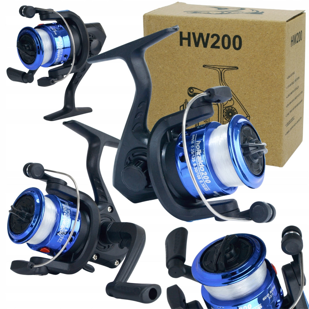 FISHING SET FLOAT 2,1M TWO RODS 2x REELS LARGE SET 17 el HK Brand Hokkaido