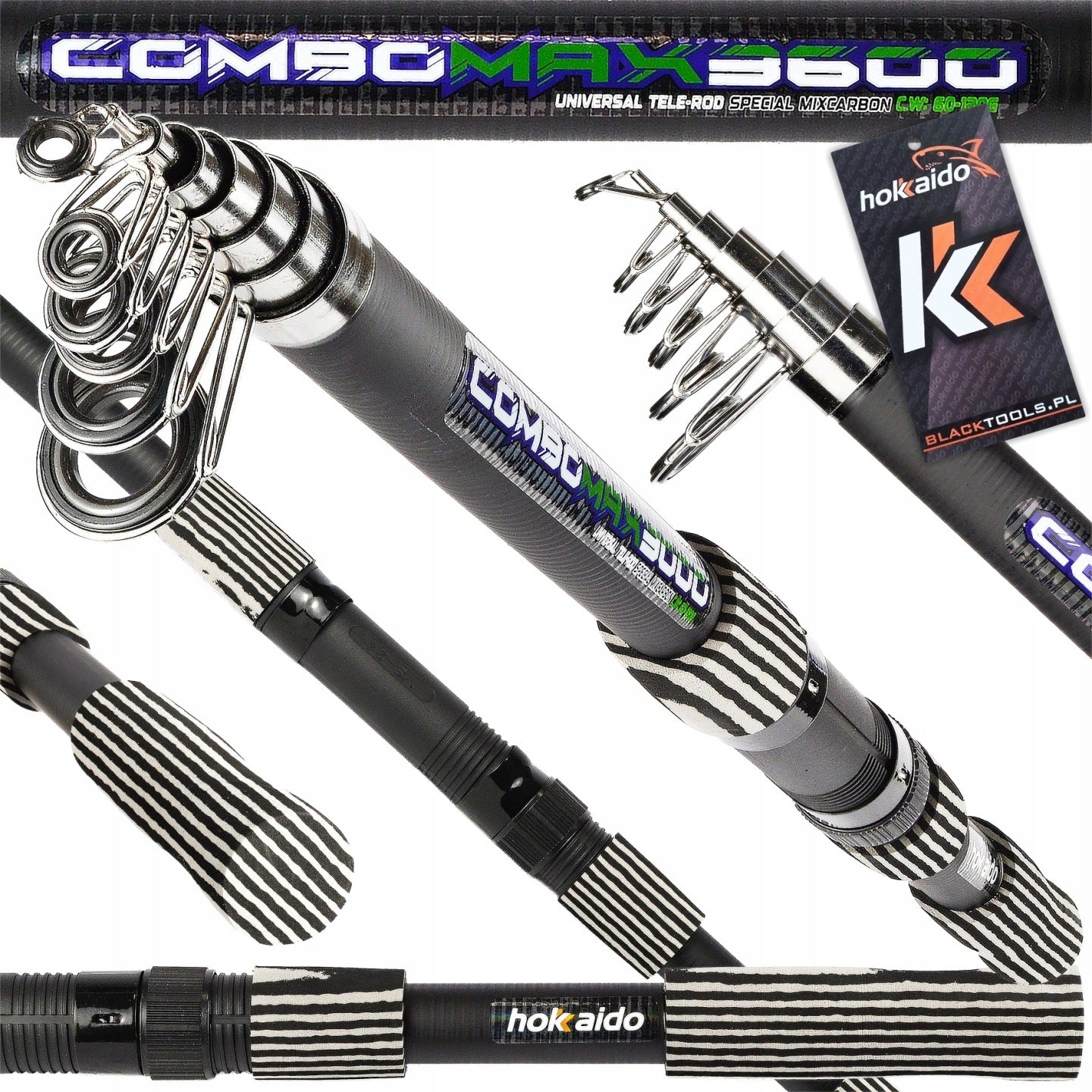 FISHING SET FLOAT 2,1M TWO RODS 2x REELS LARGE SET 17 el HK Manufacturer code ZESTAW34