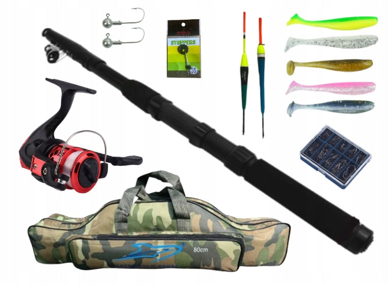 FISHING SET FOR BEGINNERS | FISHING ROD REEL BAG | SET 2,7m