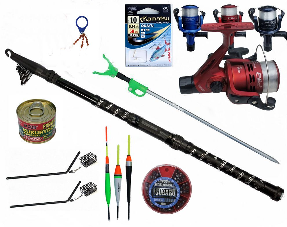 FISHING SET FOR FLOAT GROUND WEDKA SUPPORT - METHOD FEEDER