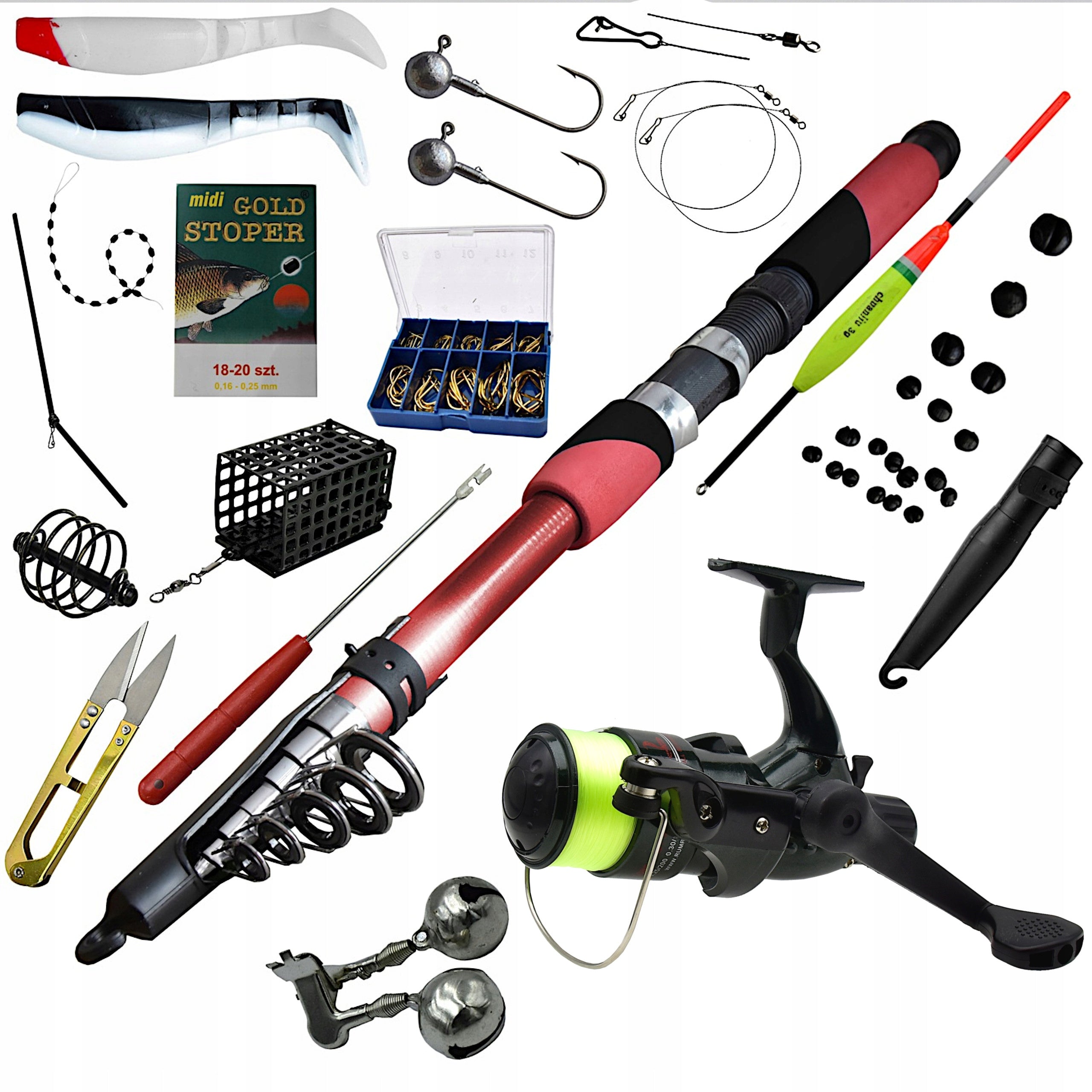 FISHING SET ROD 3.0 m REEL ACCESSORIES