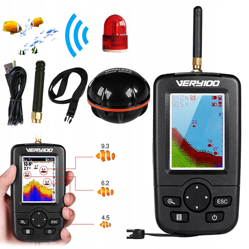 FISHING SONAR 100m WITH LED DISPLAY FOR ANGLERS
