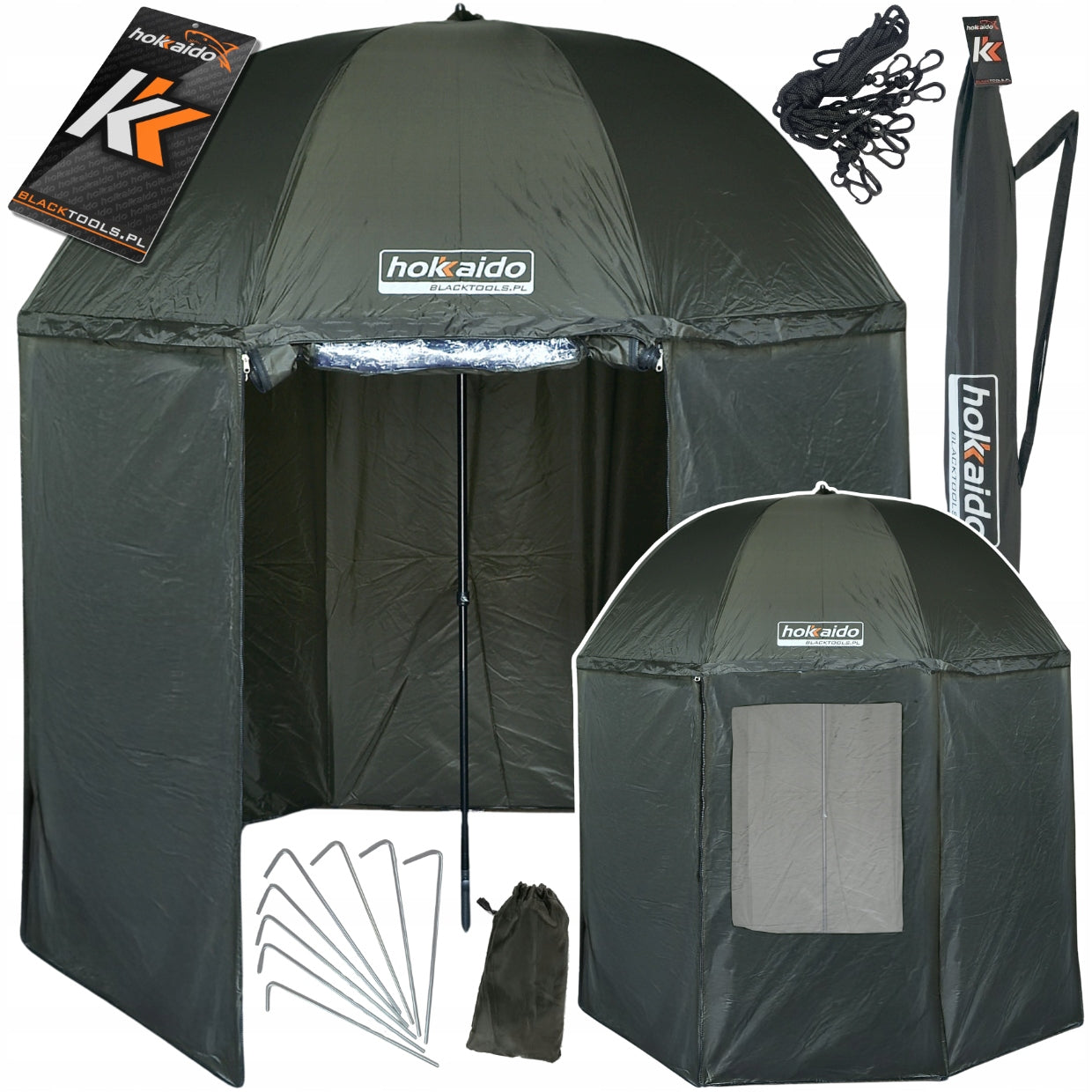 FISHING UMBRELLA HOKKAIDO FULL RUBBERIZED TENT W15035N FOR ANGLER