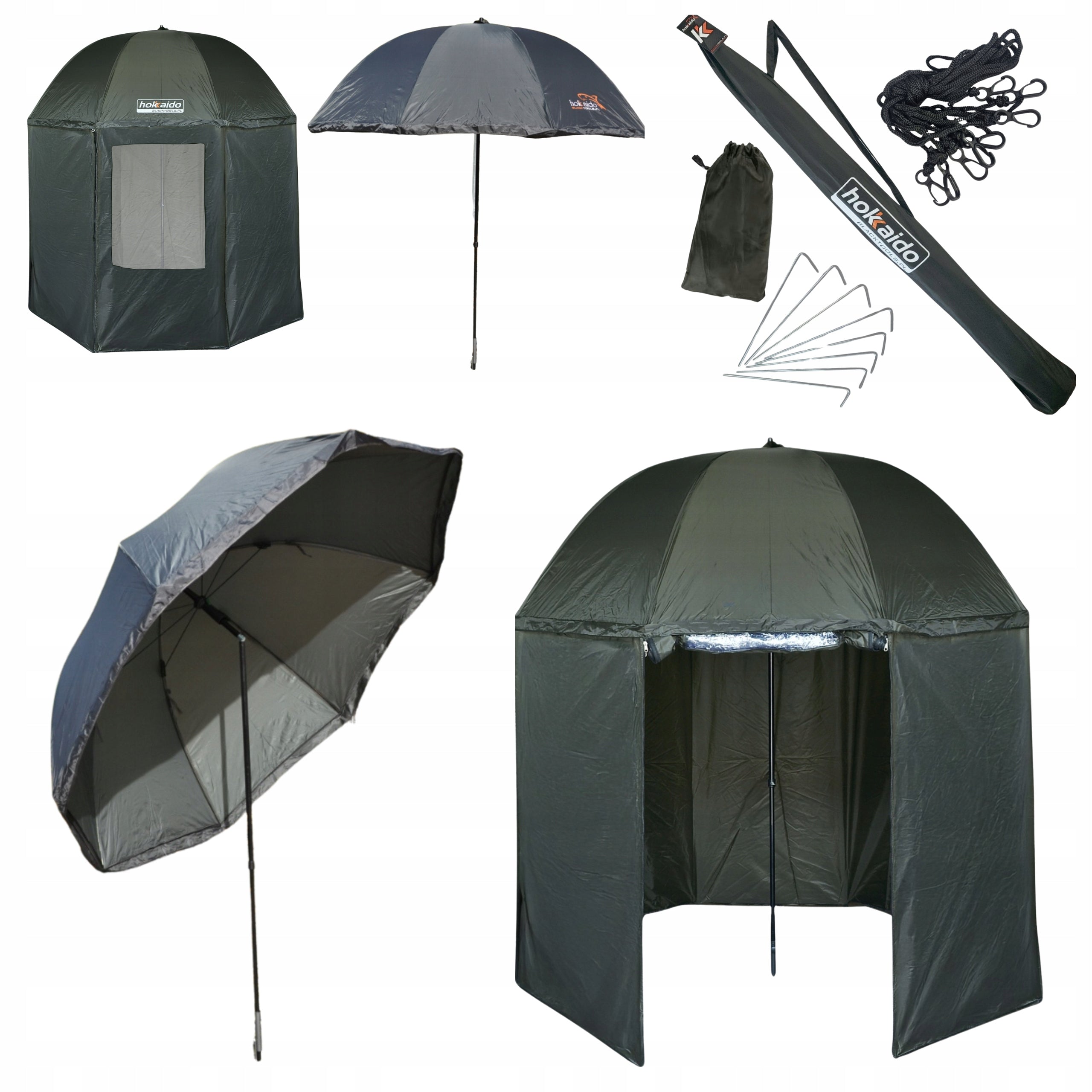 FISHING UMBRELLA WATERPROOF 3IN1 ADJUSTABLE SCREEN FISH TENT 250CM