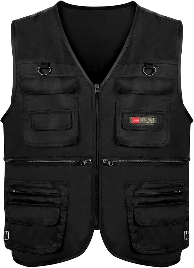 FISHING VEST LIGHT ROOMY LARGE WORKING POCKET BREATHABLE ROZ L
