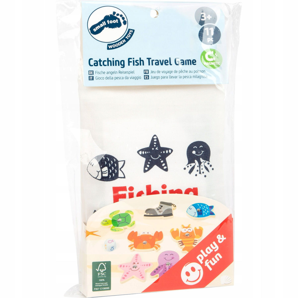FISHING travel game MAGNET bag fishing rod Brand Small Foot