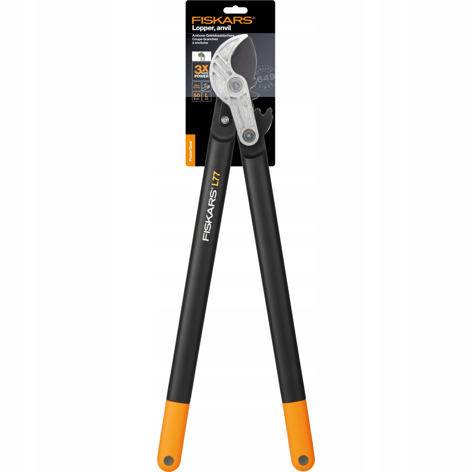 FISKARS Anvil Garden Pruner Two-Handed Dry Branch Shears L77 Brand Fiskars