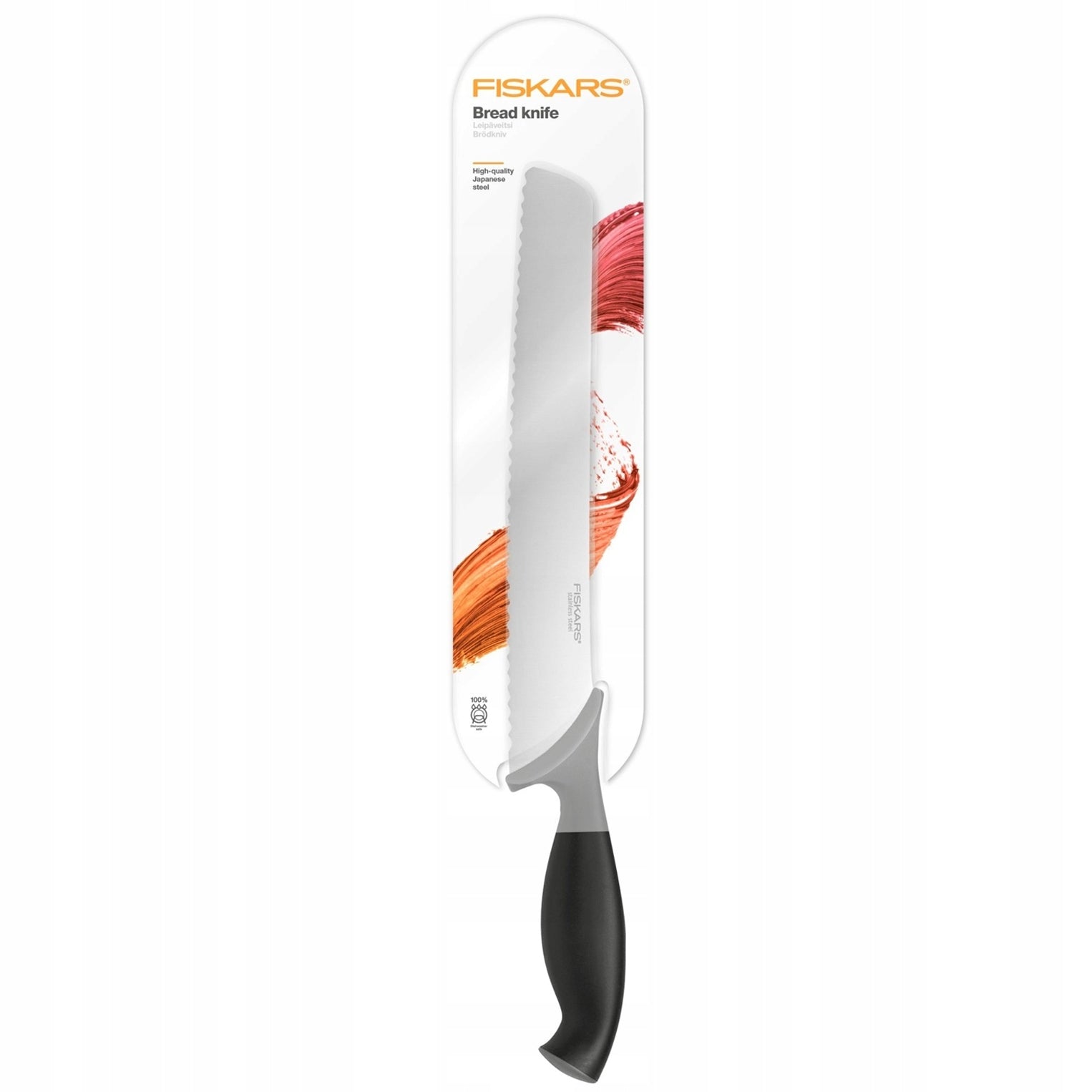 FISKARS BREAD CUTTING KNIFE BREAD LONG SHARP SERRATED 23cm Manufacturer code 1062926