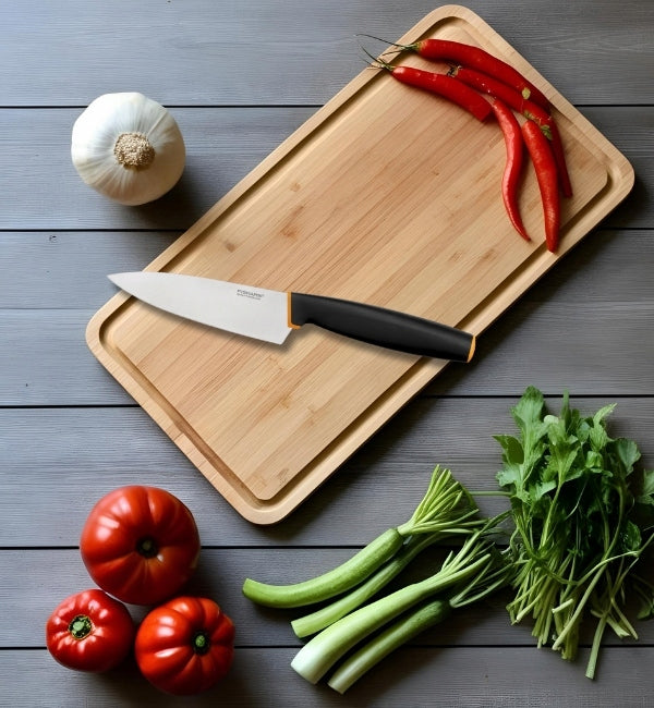 FISKARS CONTROL+ CHEF'S KNIFE 12 CM JAPANESE STAINLESS STEEL Packaging status original