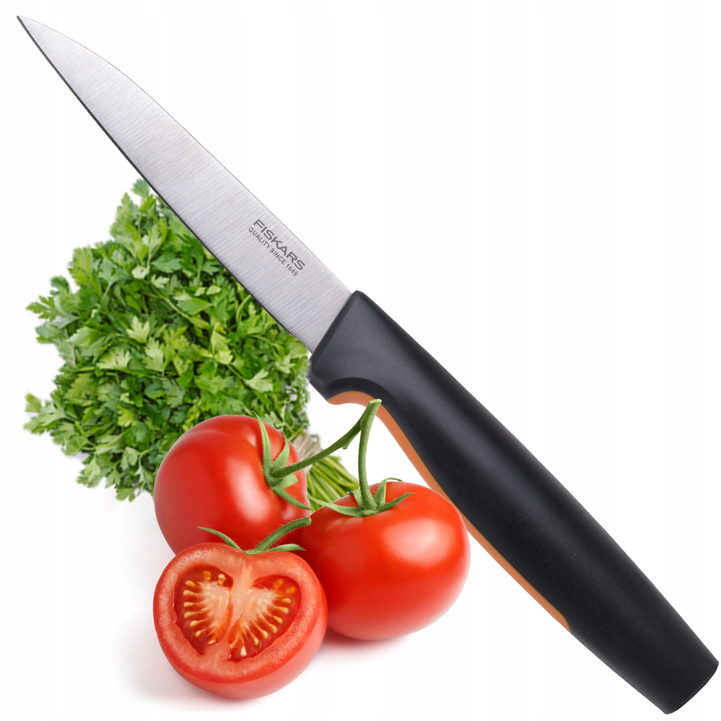 FISKARS FRUIT VEGETABLE PEELING KNIFE SHARP HANDY 11cm FF