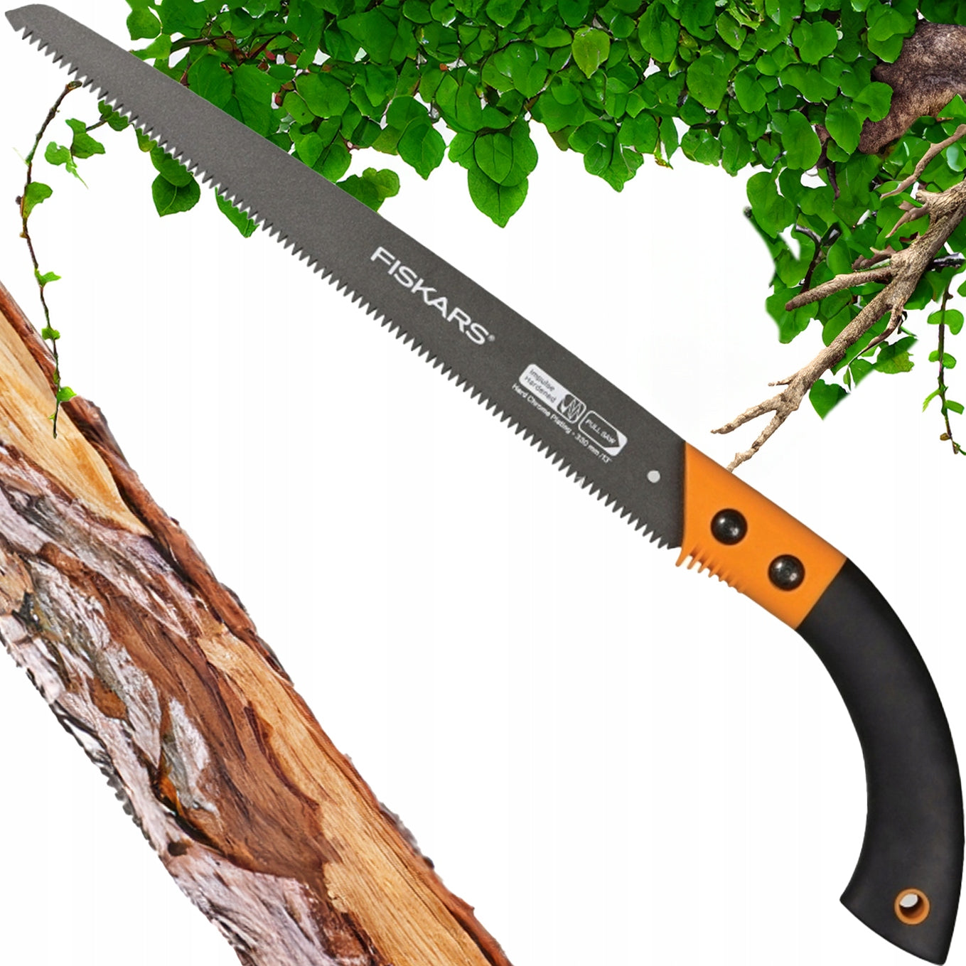 FISKARS GARDENING HAND SAW REINFORCED FOR FRESH WOOD BRANCHES 56,5cm Power 1 W