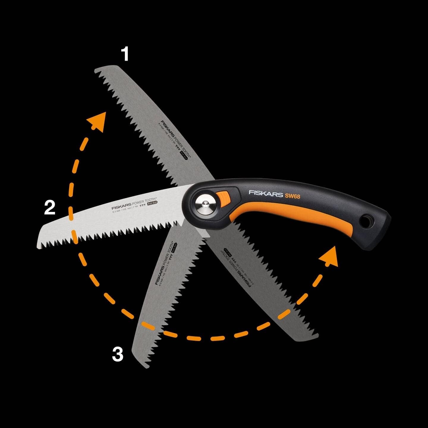FISKARS Hand saw for wood - folding SW68 15cm 3 CUTTING POSITIONS 1067552 Batteries included no