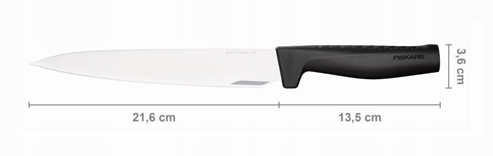 FISKARS Hard Edge Meat Serving Knife 22 cm Kitchen Universal Blade length 21.6 cm