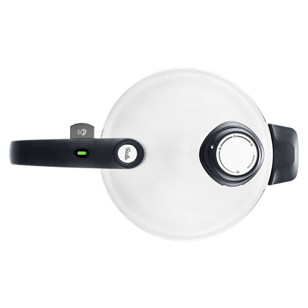 FISSLER Pressure cooker 3,5 l+6 l with perforated insert and glass cover Ø22 cm Brand Fissler