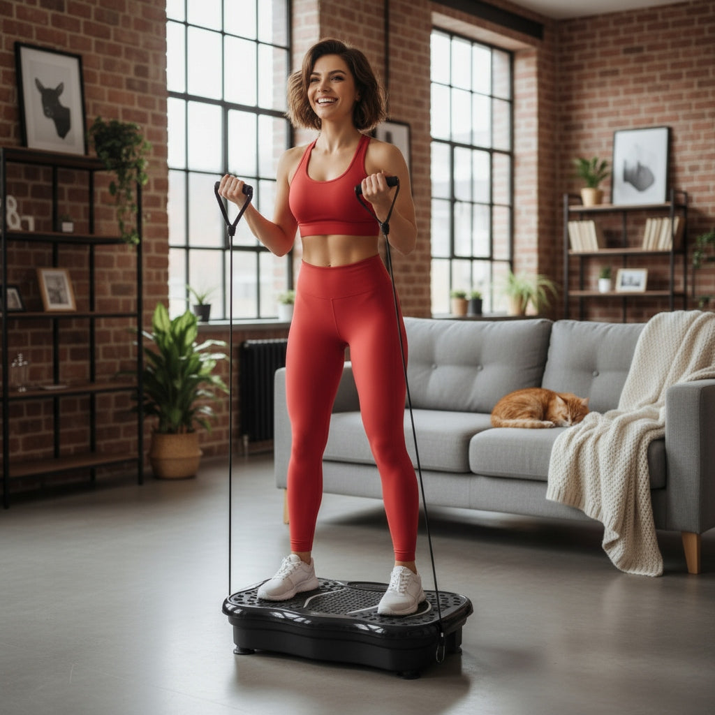 FITNESS PLATFORM Vibration Anti-Cellulite + Remote Control Bluetooth Expanders Packaging status original
