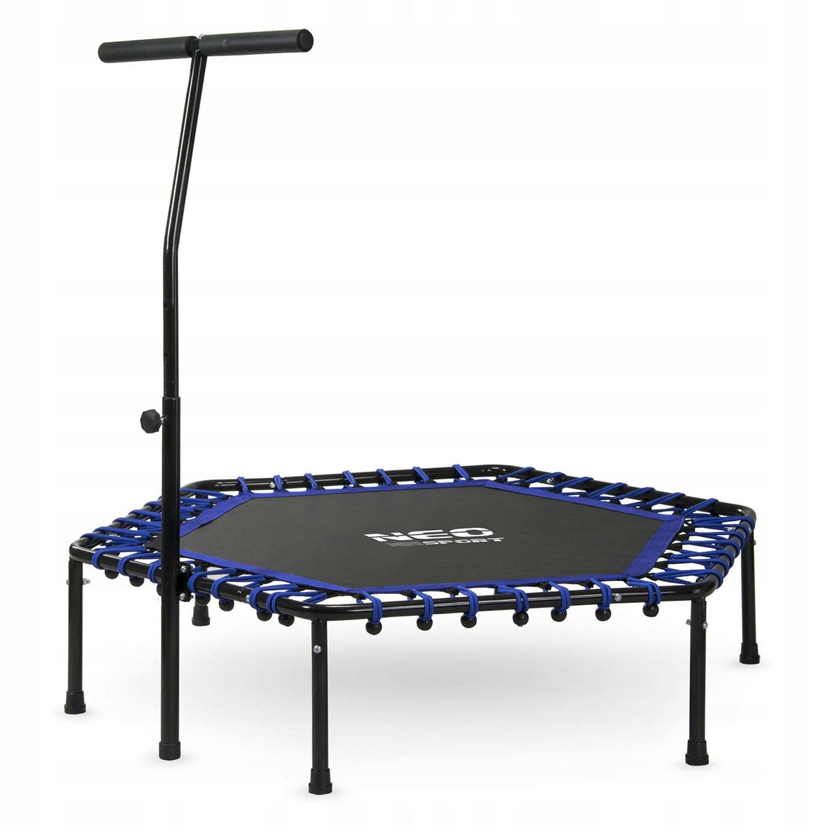 FITNESS TRAMPOLINE FOR EXERCISE AT HOME WITH HANDLE STRONG 100 KG LARGE 127 CM Packaging status original