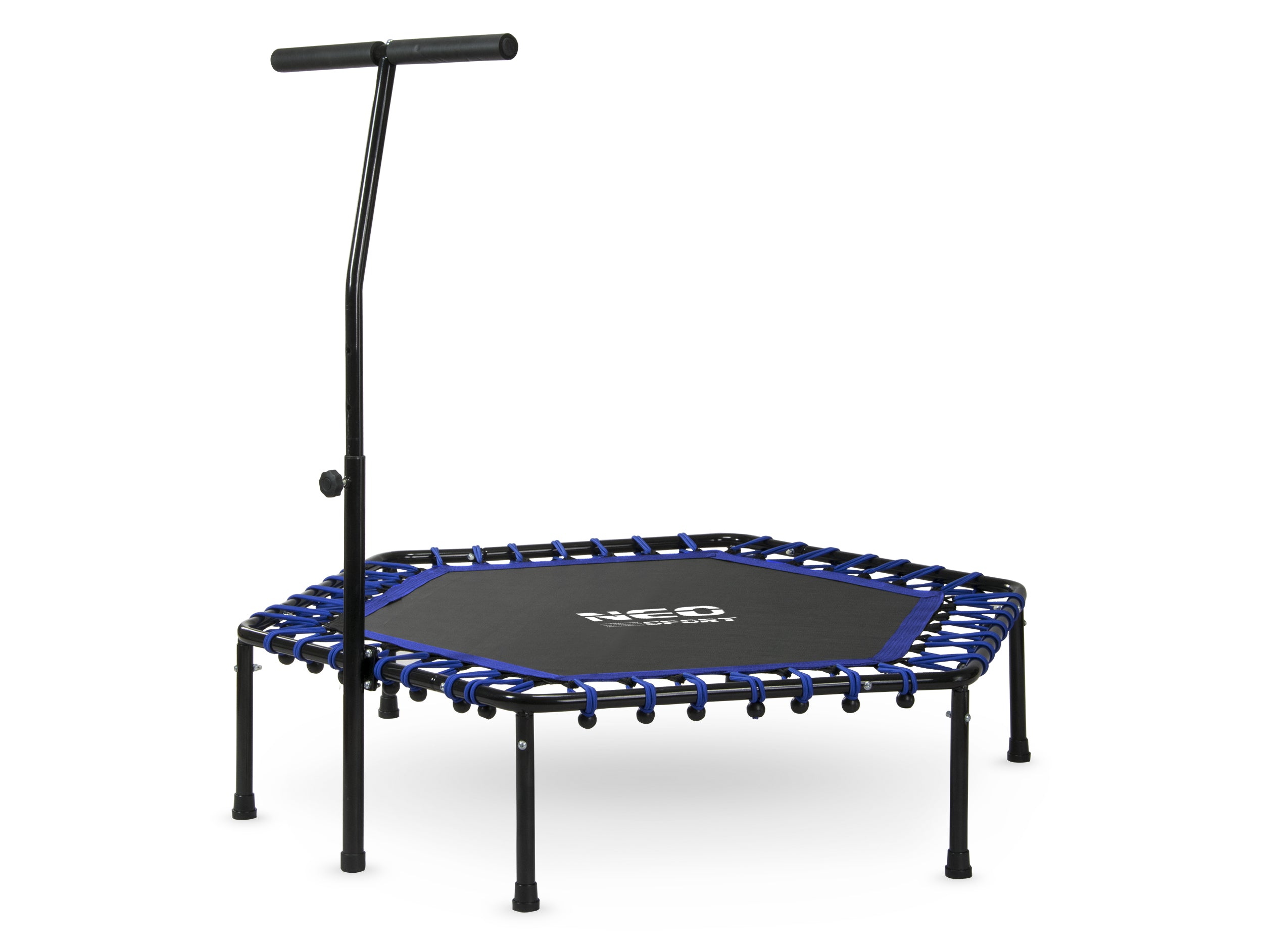 FITNESS TRAMPOLINE WITH HANDLE ADJUSTABLE FOR EXERCISE NEOSPORT 100kg Manufacturer code 1102