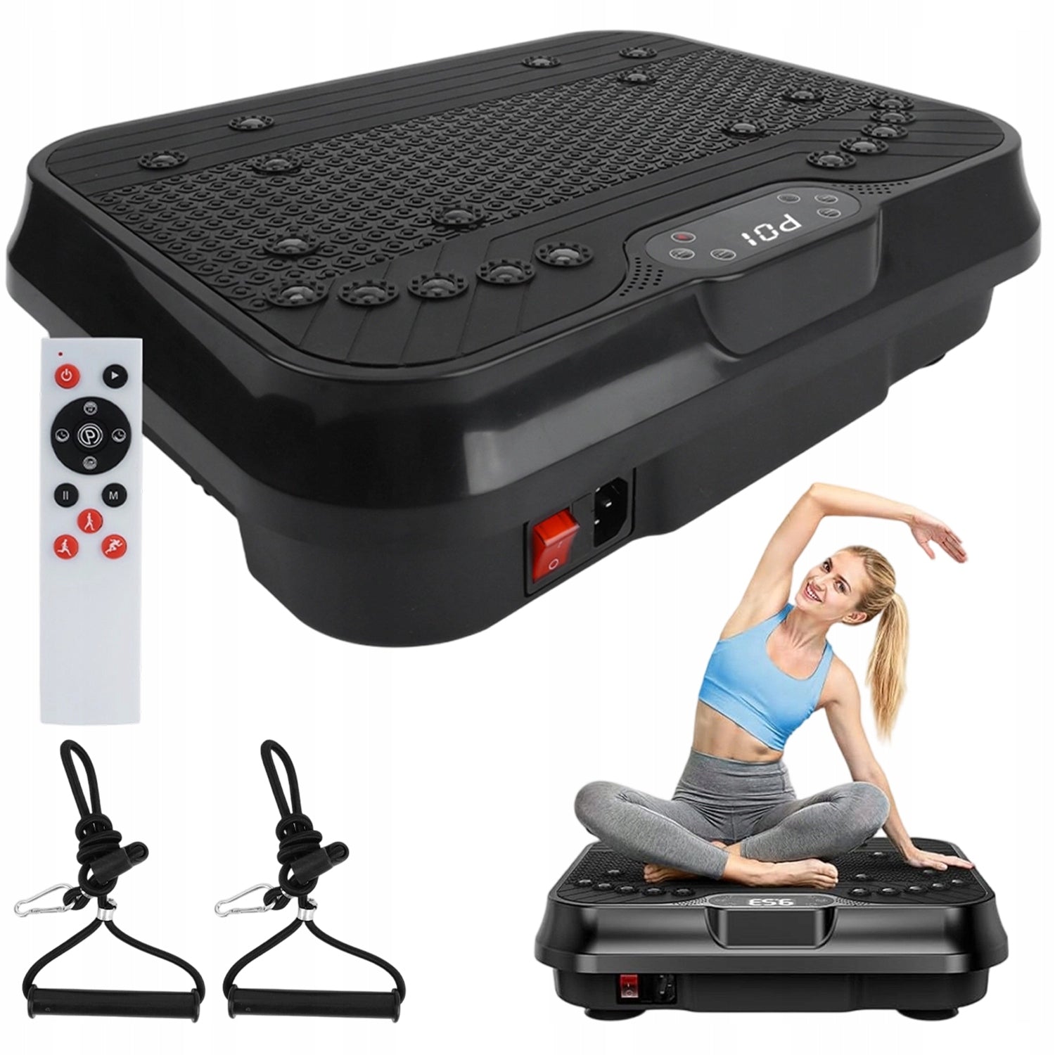 FITNESS VIBRATION PLATFORM FOR BODY SHAPING AND MUSCLE STIMULATION