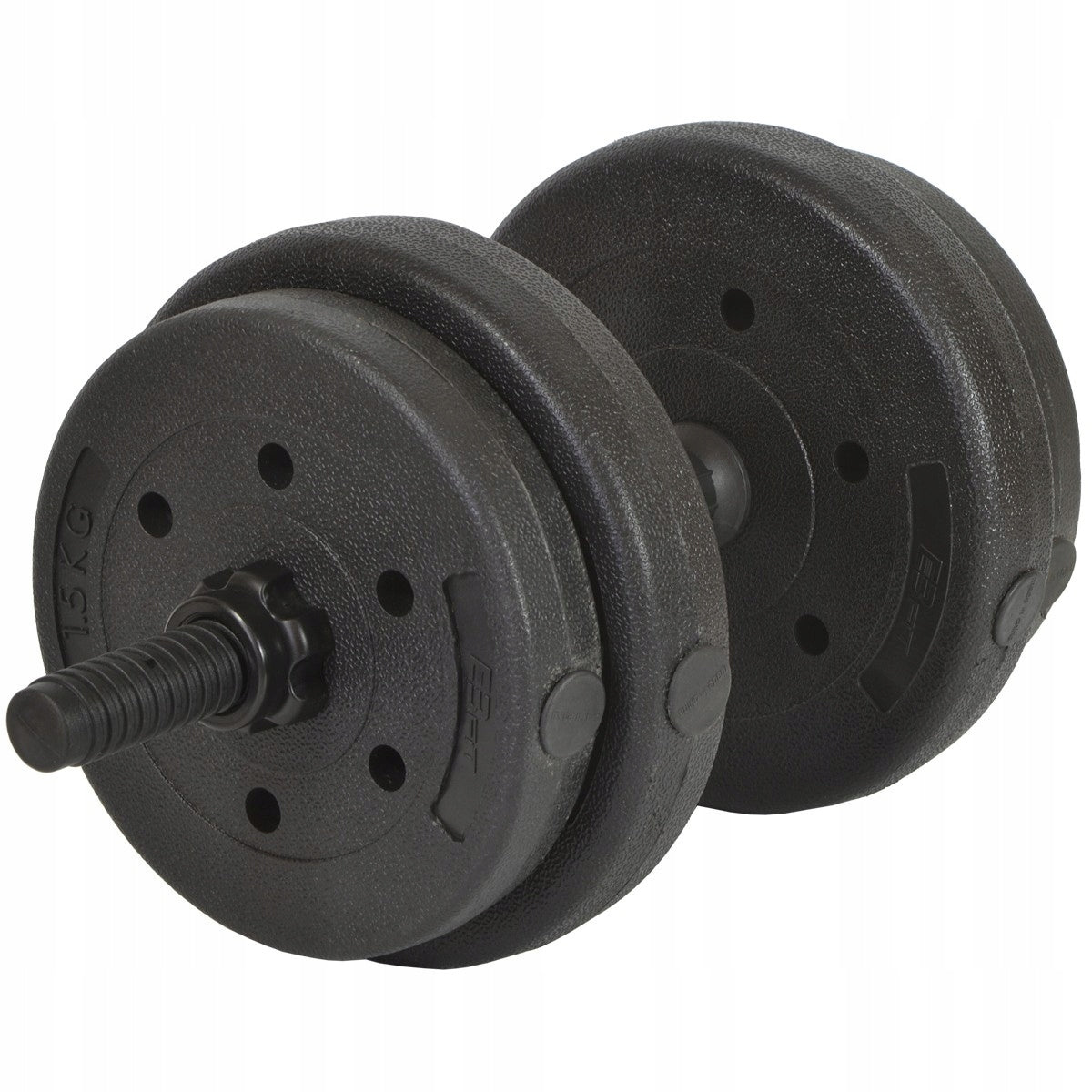 FITNESS WEIGHTS Adjustable Dumbbells 2x8kg SET Color black